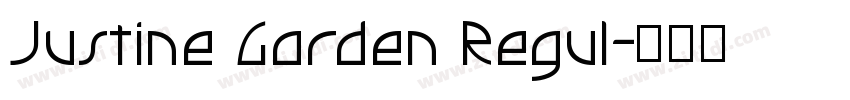 Justine Garden Regul字体转换